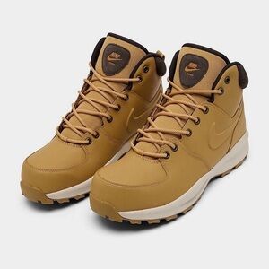 NIB Men Nike Manoa Leather Boots HF7095 700 Haystack/Velvet Brown/Birch/Haystack
